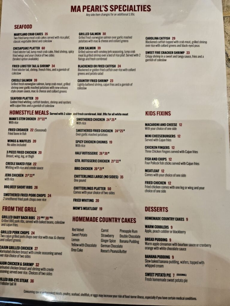Carolina Kitchen Bar & Grill Menu 5