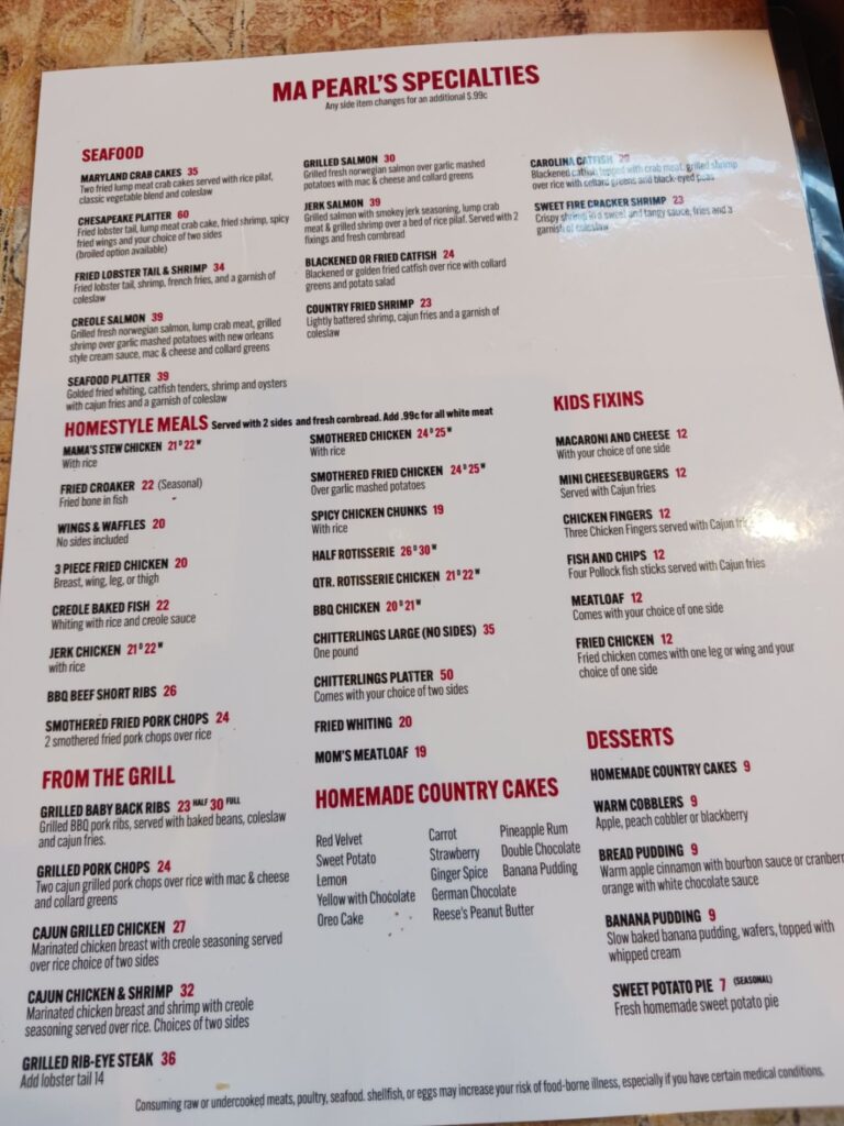 Carolina Kitchen Bar & Grill Menu 6